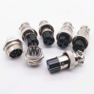 GX16 8pin PCB Panel Mount melalui lubang panjang Pin soket <span class=keywords><strong>2</strong></span>/<span class=keywords><strong>3</strong></span>/4/5/6/7/8/9/10/11/12pin berlapis perak M16 konektor melingkar - Product Image 3