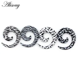 Alisouy - Brincos espiral acrílico para orelhas, ampliadores de túnel, ampliadores de canal, joia para piercing corporal, de 1.2-24 mm - Product Image 4