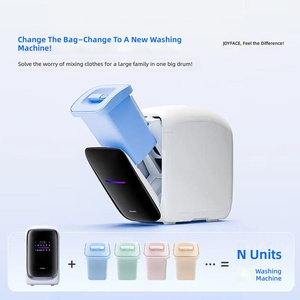 Lave-linge frontal compact semi-automatique tout-en-un JOYFACE 2 Pro Mini pour sous-vêtements, lavage et séchage intégrés pour la maison - Product Image 4