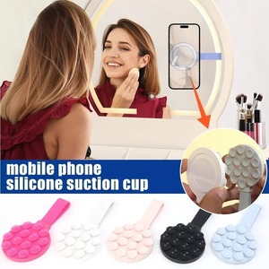 Ventouse en silicone best-seller transfrontalier pour support de téléphone magnétique, utilisation au lit, conception multifonctionnelle pour doigt paresseux - Product Image 2