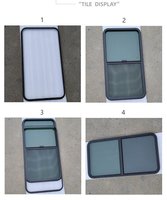 Remplacement de fenêtre de camping-car au design moderne avec verre trempé teinté coulissant horizontalement et moustiquaire insonorisée |   Utilisation hôtelière