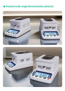 Humidimètre halogène de haute précision 120g 1mg 0,01% de précision pour le plastique, le bois, les céréales, le thé, le laboratoire, testeur d'humidité - Product Image 6