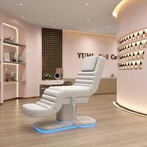 Camilla Facial de Alta Gama para Salón de Belleza y Spa, Silla de Estética para Pestañas, Mueble de Salón, Camilla de Masaje con Mecanismo de Elevación Eléctrico - Product Image 2