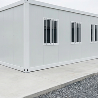 Maison conteneur modulaire pliable, assemblage rapide, transport facile, maison avec système solaire pour les secours en cas d'urgence et de catastrophe