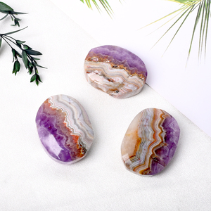 Bloques y Cubos de Cristal Natural Ecológico Pulido para Sanación, Amatista y Ágata con Técnica de Mosaico para Meditación, Venta al Por Mayor - Product Image 5