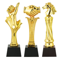 OneWay vente en gros sublimation couronne trophée de récompense en or cristal personnalisé trophée en or statue trophée en résine