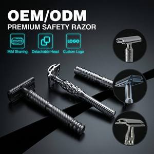 Rasoio di sicurezza versatile e regolabile in acciaio inossidabile sabbiato con 6 impostazioni - Product Image 4