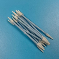 Hisopo de espuma ESD de doble punta con mango azul de 3.5mm, sin pelusas, para limpieza de salas blancas