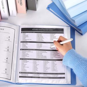 Wholesale Office Business Brand Custom Binder Clear <strong>Display</strong> Book <strong>A4</strong> <strong>Display</strong> Book 60 Page Transparent Insert <strong>Folder</strong> - Product Image 5