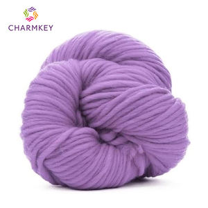 Usine en gros tricot à la <span class=keywords><strong>main</strong></span> épais Crochet en vrac Islande pur gros 100% fils de laine mérinos - Product Image 5