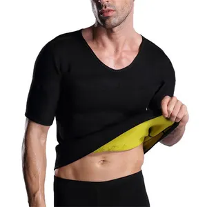 स्लिमिंग पसीना वसा जलने स्वास्थ्य पुरुषों के खेल रनिंग शर्ट Neoprene कमर ट्रेनर