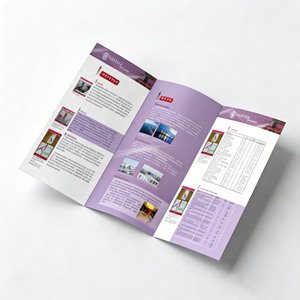 Impression offset personnalisable pour brochure pliée, dépliant, <span class=keywords><strong>livret</strong></span> avec papier d'art - Impression de livres sur mesure - Product Image 1