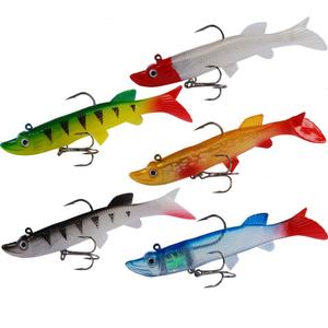 Leurre souple de pêche en PVC de haute qualité avec queue de pagaie de 7,5 cm/9,5 cm/11,3 cm, type cuillère rotative, pour la pêche au bar, au brochet, au thon en rivière, en lac et en eaux variées - Product Image 1