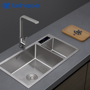 เครื่องทำความสะอาดอัลตราโซนิกในครัวเรือน 304 สแตนเลสสตีล ควบคุมด้วยระบบสัมผัสอัจฉริยะ อ่างล้างผักไฟฟ้า ความจุ 1.0 ลิตร - Product Image 4