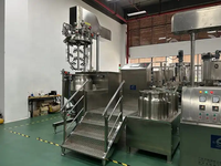 Mélangeur émulsifiant sous vide 300L, réservoir de mélange de produits chimiques, crème cosmétique, homogénéisateur à haut cisaillement, émulsifiant