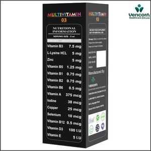 Sirop multivitaminé pour l'énergie quotidienne, l'immunité et le soutien à la croissance, enrichi en vitamines et minéraux essentiels pour un bien-être complet - Product Image 3