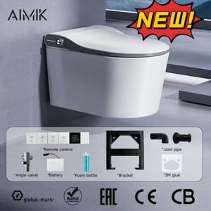 Nouveau style de toilette intelligente murale de luxe avec bidet intégré, réservoir <span class=keywords><strong>d</strong></span>'<span class=keywords><strong>eau</strong></span>, capteur au pied, ensemble <span class=keywords><strong>WC</strong></span> automatique, <span class=keywords><strong>cuvette</strong></span> de toilette suspendue <span class=keywords><strong>pour</strong></span> hôtel - Product Image 1
