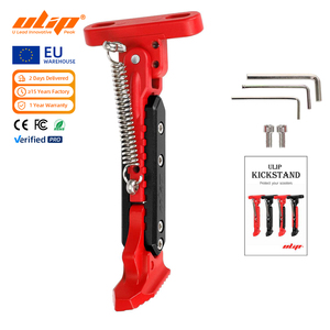 Béquille réglable Ulip V2 17 CM rouge et noir pour trottinette électrique Xiaomi M365 1S Pro Pro2 Lite ZT3, support de pied en aluminium - Product Image 1