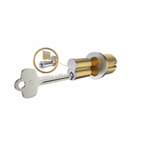 Jixin Euro Half Set Serrure à cylindre avec clé passe-partout, bouton de verrouillage, entraxe 60mm, 3 clés - Serrure à mortaise pour fenêtre
