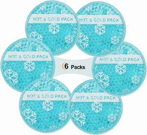 Bolsa de Compresión Mini Económica, Pequeña, para Terapia de Frío y Calor, 6 Unidades, Bolsa de Compresión Reutilizable con Perlas de Gel Redondas, Terapia de Frío y Calor - Product Image 6