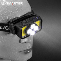 Lampe frontale LED COB rechargeable Lampe torche de camping étanche pour la chasse en plein air et l'exploitation minière souterraine Chargement USB