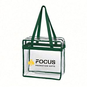 Bolsas Transparentes con Logotipo Personalizado, Bolsa Transparente Aprobada para Estadios con Cierre de Cremallera, Impermeable, Reutilizable, de PVC, Tipo Bandolera - Product Image 4