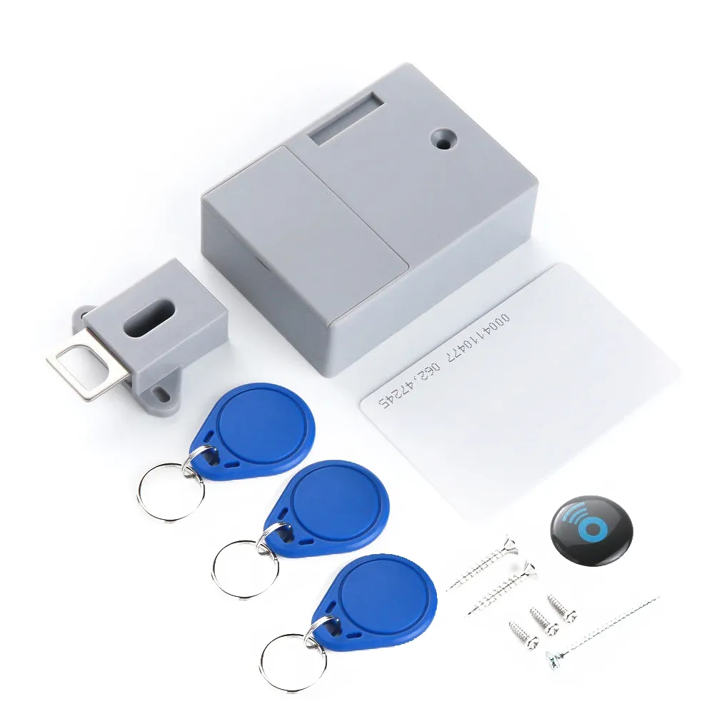 RFID DIY ความปลอดภัยที่ซ่อนอยู่ล็อคตู้ดิจิตอล/ที่มองไม่เห็นแม่เหล็กล็อคลิ้นชักอิเล็กทรอนิกส์