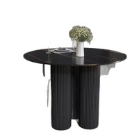 Nouvelle tendance, prix abordable, table à manger circulaire moderne minimaliste en pierre, plateau en quartz blanc pour la maison, la cuisine, le restaurant