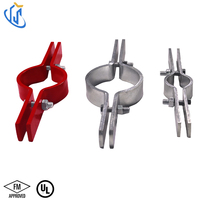 Collier de serrage pour tuyau en acier UTT50, support de tuyau en acier au carbone galvanisé à chaud, certifié UL FM CE