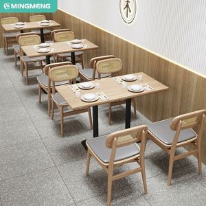 Léger luxe moderne minimaliste commercial restaurant table et stand personnalisé canapé table et chaise ensembles de meubles - Product Image 6