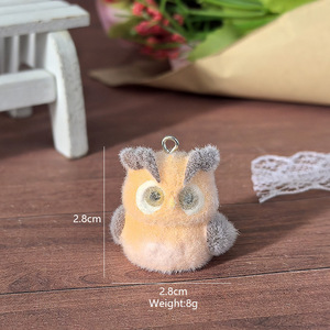 Ciondoli Animali in Resina Effetto Peluche (Tartaruga, <span class=keywords><strong>Gufo</strong></span>, Maiale) con Colla Epossidica - Accessori Fai da Te per Orecchini e Portachiavi - Product Image 4