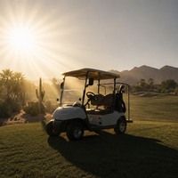 Voitures de golf électriques homologuées pour la circulation en ville, Skywork, haute vitesse, 2 places, avec moteur AC 48V 5KW