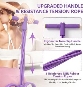 6 Bandas de Resistencia Elásticas para Ejercicios de Fitness, Material EVA+TPE de Alta Calidad, para Abdominales y Trabajos de Fuerza - Product Image 3