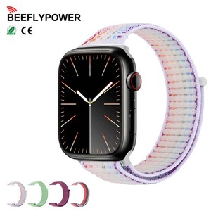 <span class=keywords><strong>Correa</strong></span> Deportiva de Nailon Ondulado BEEFLYPOWER para Reloj <span class=keywords><strong>Apple</strong></span>, Compatible con las Series 11, 10, 9 y 8, 46 mm, 49 mm, 45 mm - Product Image 1