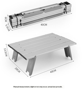 Outdoor Eco-Friendly Lightweight Aluminum Alloy Portable Mini Rectangular Floor <strong>Table</strong> Folding Leisure Camping Outdoor Furniture - Product Image 6