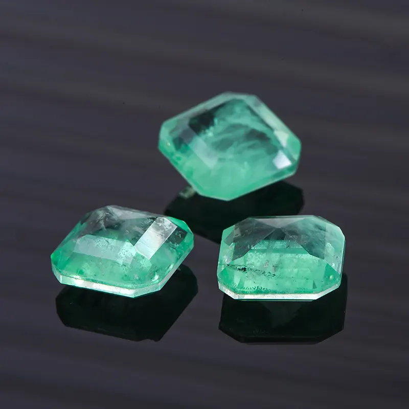 Ingrosso gioielli di moda sciolti coltivati gemma colorata pietra verde Paraiba