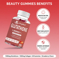 Gummies au Glutathion OEM ODM, Formule Éclaircissante pour la Peau avec Collagène, Vitamine C, Antioxydant, Complément Alimentaire Végétalien Certifié GMP