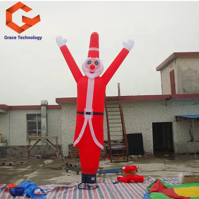 Outdoor Christmas Inflatable Air Tube Man / Inflatable Santa Claus / Snowman Dancer For Festival Decorations