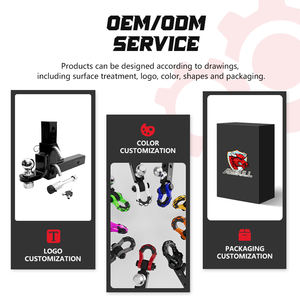 Ambull Top Qualität Offroad Auto Schwarz Drop oder Rise Höhen verstellbare Anhänger kupplung Abschleppen mit 2 "Ball Trailer Ball Mount - Product Image 6