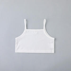 Abbigliamento estivo bambino bambino abbigliamento all'ingrosso senza maniche cappotto girocollo gonna a pieghe 3 pz Set di abbigliamento per bambine - Product Image 4