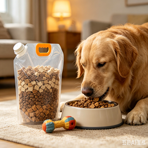 Sac à bec verseur empilable 10L à motif personnalisé pour le stockage de nourriture pour plusieurs animaux domestiques - Product Image 1