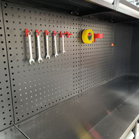 Coffre à outils combiné robuste, poste de travail de garage, chariot à outils multifonction, établi de réparation automobile et de vélos pour atelier 4S