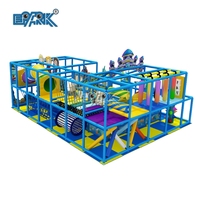 Aire de jeux intérieure de style océan pour enfants, jeux doux avec zone de repos, équipement de jeux intérieur doux
