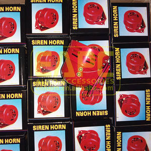 E015-1 ventes directes D'usine Sirène corne rouge 12V ventilateur lame buzzer corne d'alarme cornemuse Sirène D'incendie - Product Image 6