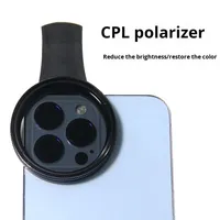 Lentille polarisante pour téléphone portable et tablette, réduction de la lumière, anti-reflet, adaptée à la diffusion en direct, lentilles de photographie