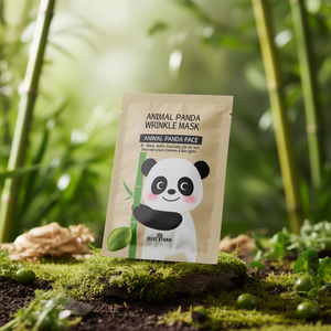 Masque anti-rides Olive Farm Animal Panda, formule K-Beauty, soin quotidien de la peau, tous types de peau - Product Image 3