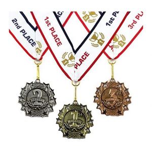 Venta Directa de Fábrica: Medallas de Oro, Plata y Bronce, Medallas de Premio de Diez Estrellas, Incluye Cinta para el Cuello - Product Image 1