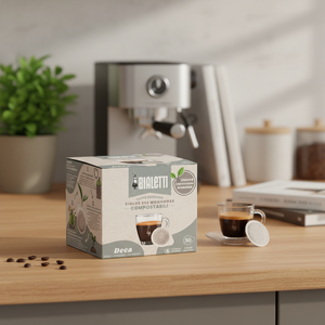 Set di 50 Cialde Riutilizzabili in Carta Bialetti Deca Blend ESE 44mm per K-Cup 0,13/ Cialda - Product Image 3