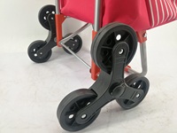 Chariot de courses légumes à 3 roues, sac avec sac étanche et pochette pour le refroidissement