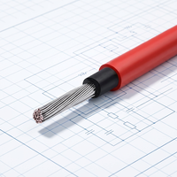 Cable Solar Fotovoltaico H1Z2Z2-K de CC con Aislamiento de PVC, Conductor de Cobre Estañado Flexible Retardante de Llama, Clasificación IP67, 0.6kV